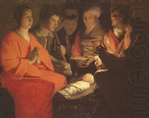 Georges de La Tour The Adoration of the Shepherds (mk05) china oil painting image